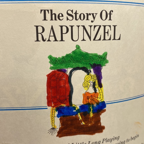 Disneyland The Story of Rapunzel Children’s Book and Vinyl Record 1970 - Picture 3 of 16